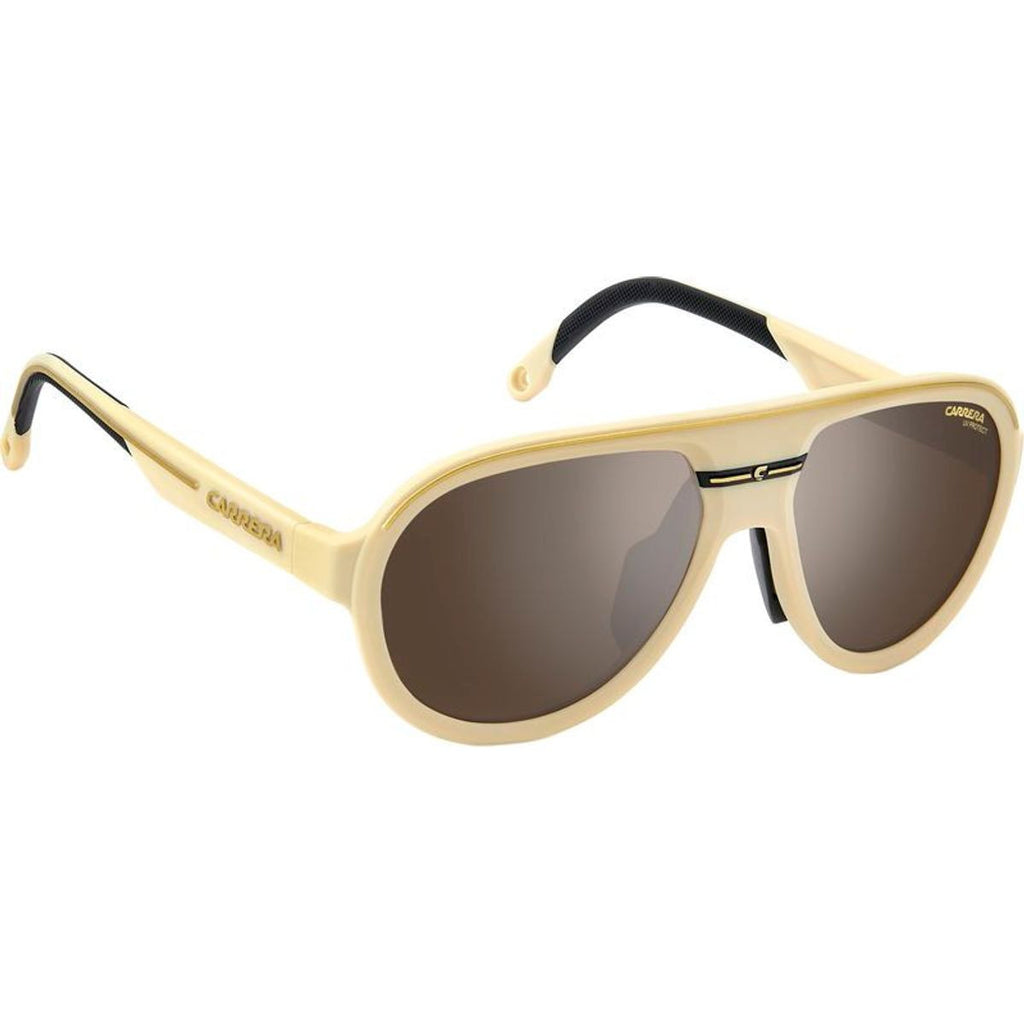 C Sport 09/S, Matte Beige and Gold/Silver Mirror Lenses