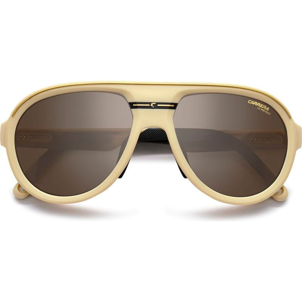 C Sport 09/S, Matte Beige and Gold/Silver Mirror Lenses