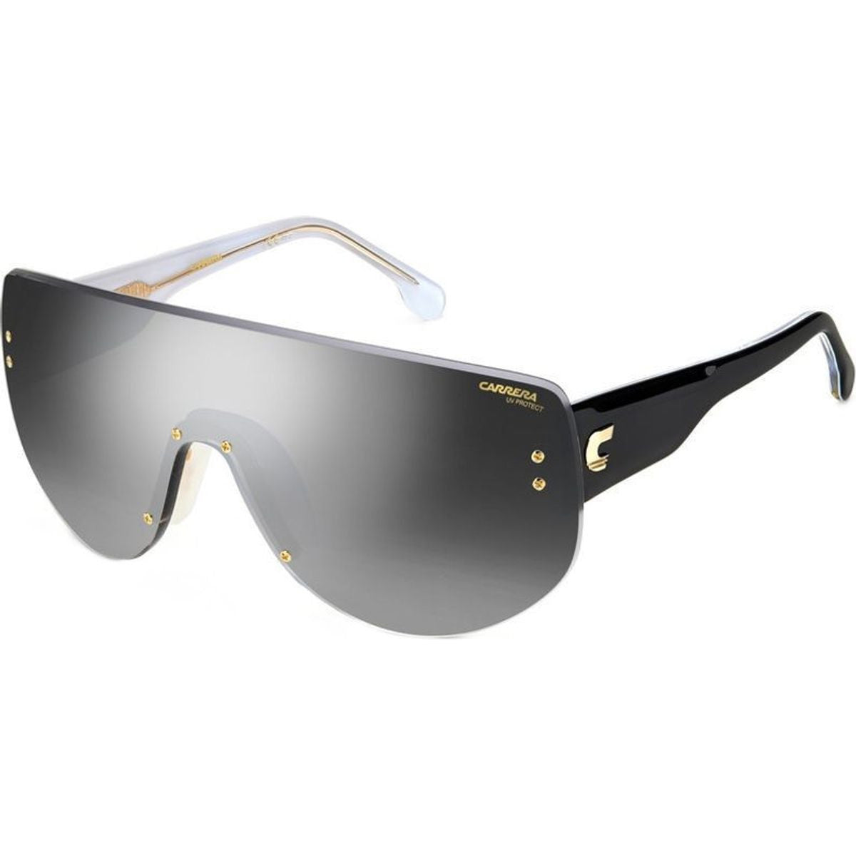 Flaglab 12, Silver Black/Silver Mirror Lenses