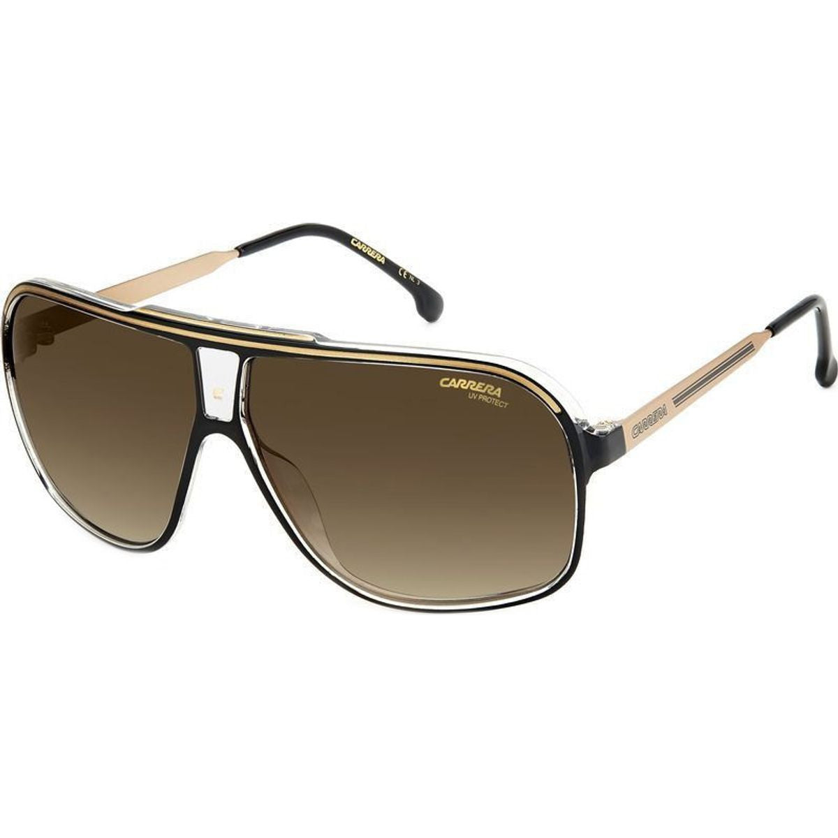 Grand Prix 3, Black Gold/Brown Gradient Lenses