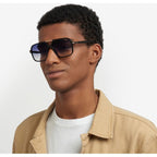 350/S, Black Gold/Dark Blue Gradient Lenses