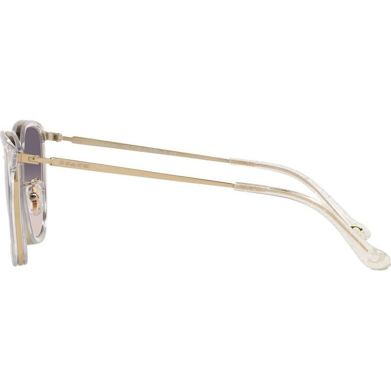 HC7135, Light Gold and Crystal/Purple Pink Gradient Lenses