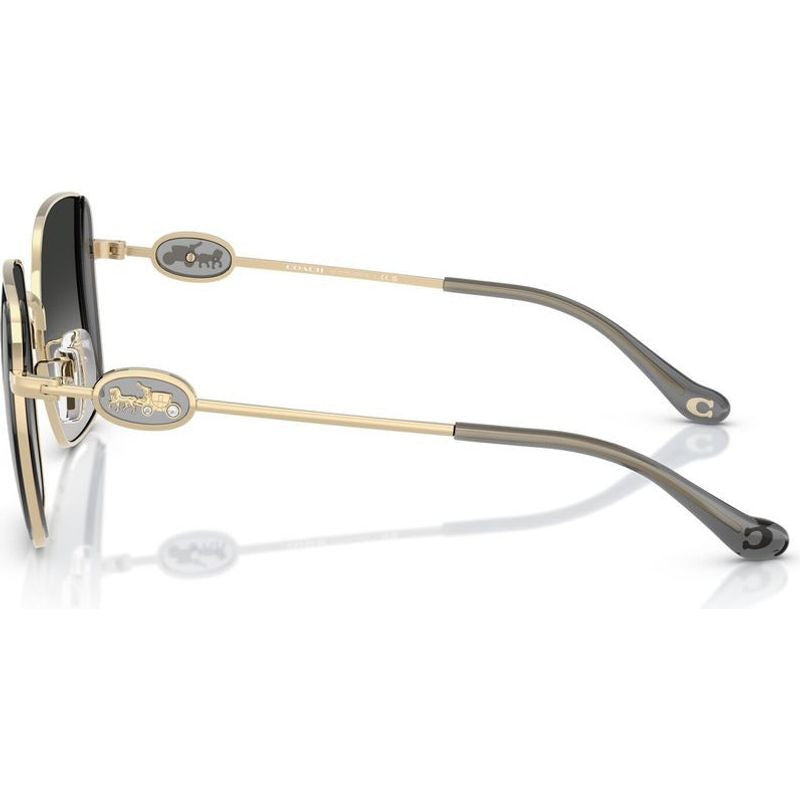 HC7177B, Shiny Light Gold and Smoke/Grey Gradient Lenses