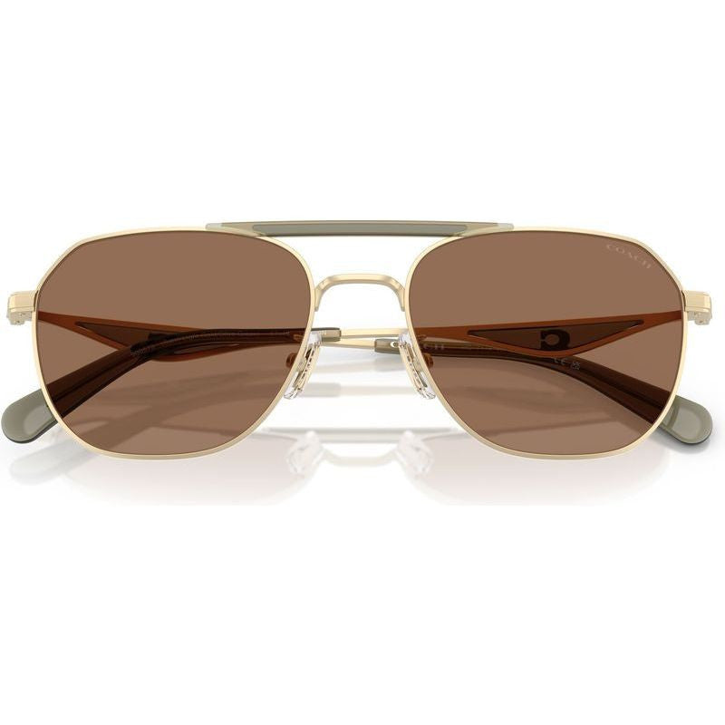 HC7178, Satin Light Gold and Olive Green/Brown Lenses