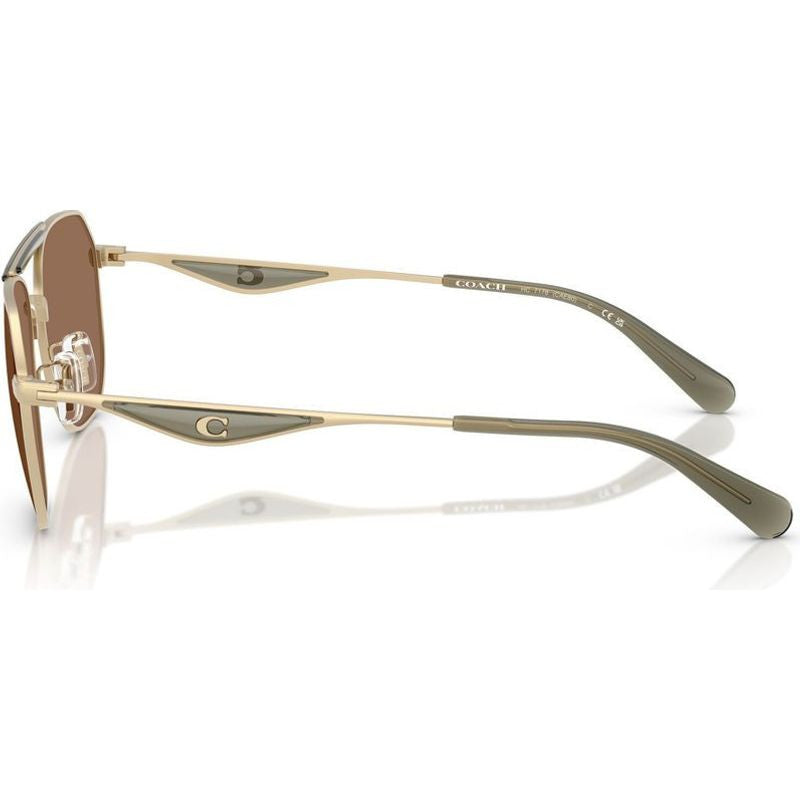 HC7178, Satin Light Gold and Olive Green/Brown Lenses