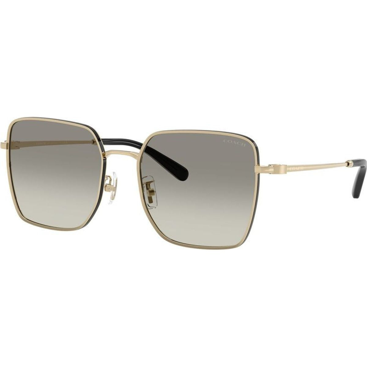 HC7184D, Shiny Light Gold and Black/Grey Gradient Lenses