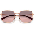 HC7184D, Rose Gold and Bordeaux/Grey Pink Gradient Lenses