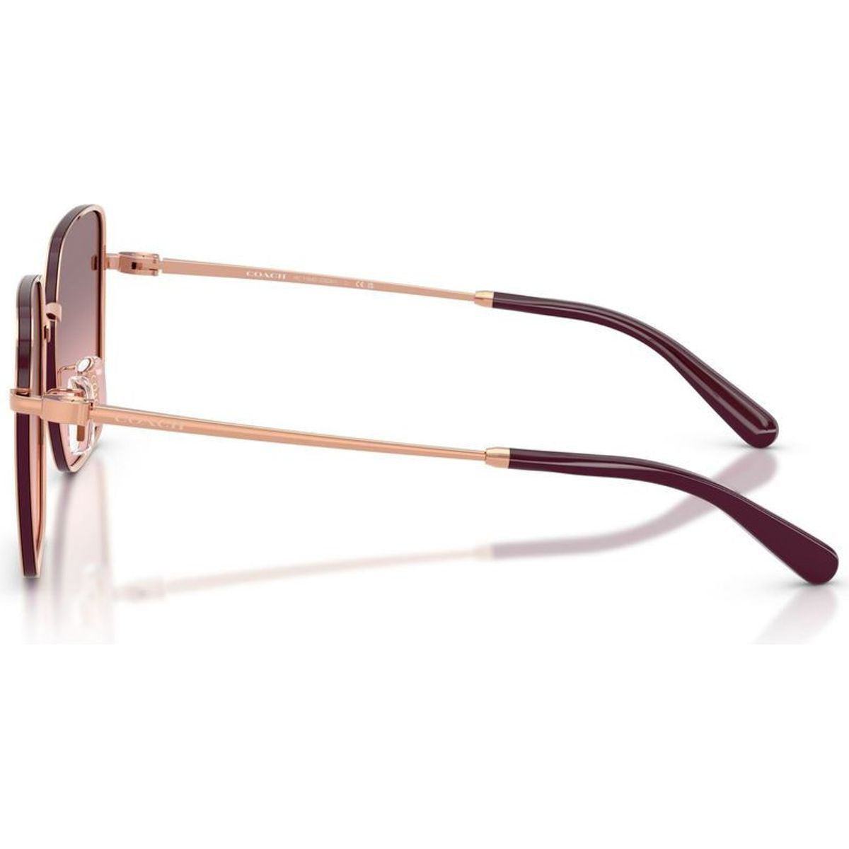 HC7184D, Rose Gold and Bordeaux/Grey Pink Gradient Lenses