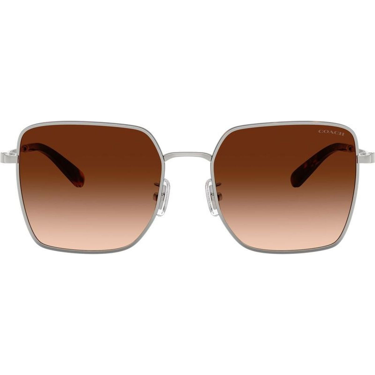 HC7184D, Silver and Dark Tortoise/Brown Gradient Lenses