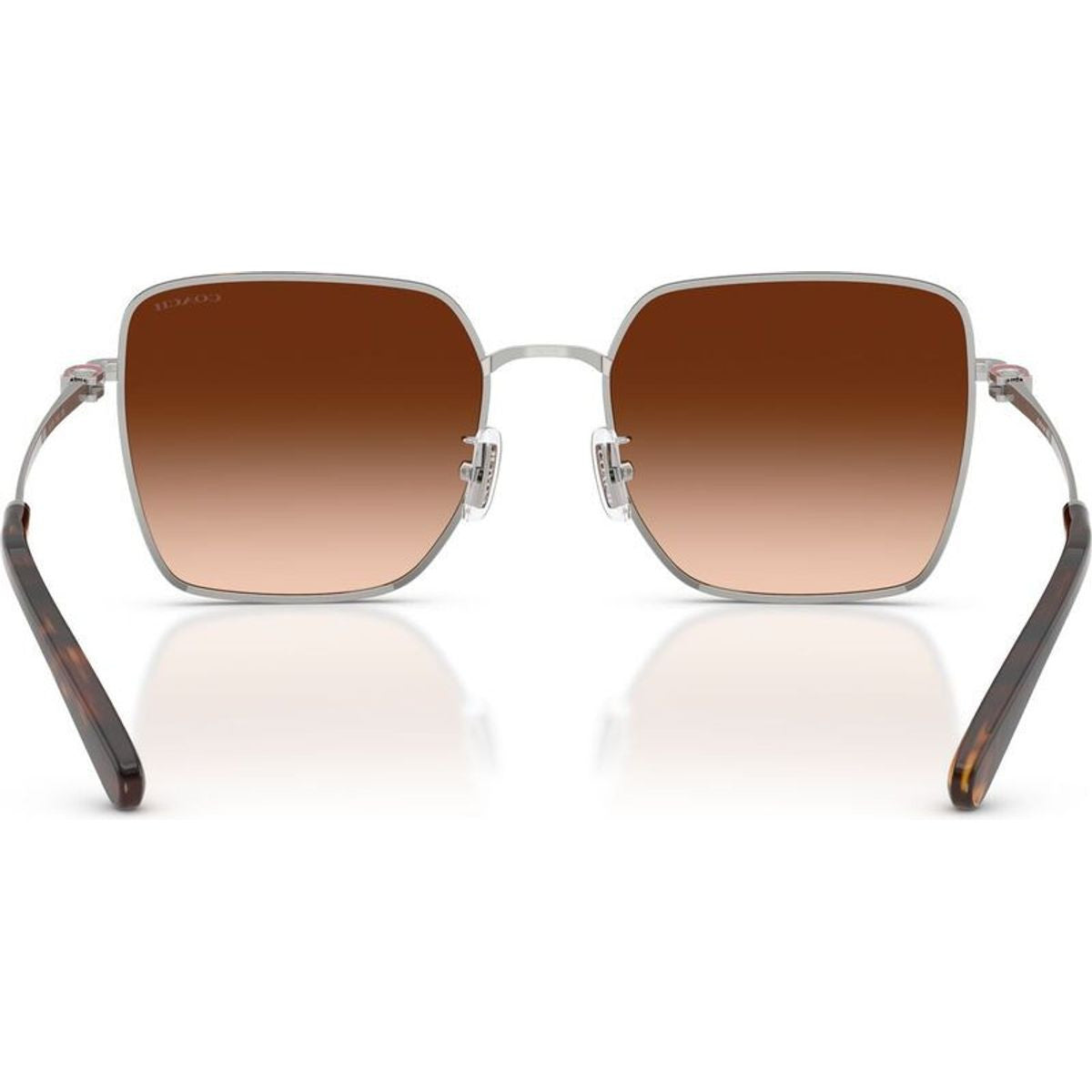 HC7184D, Silver and Dark Tortoise/Brown Gradient Lenses
