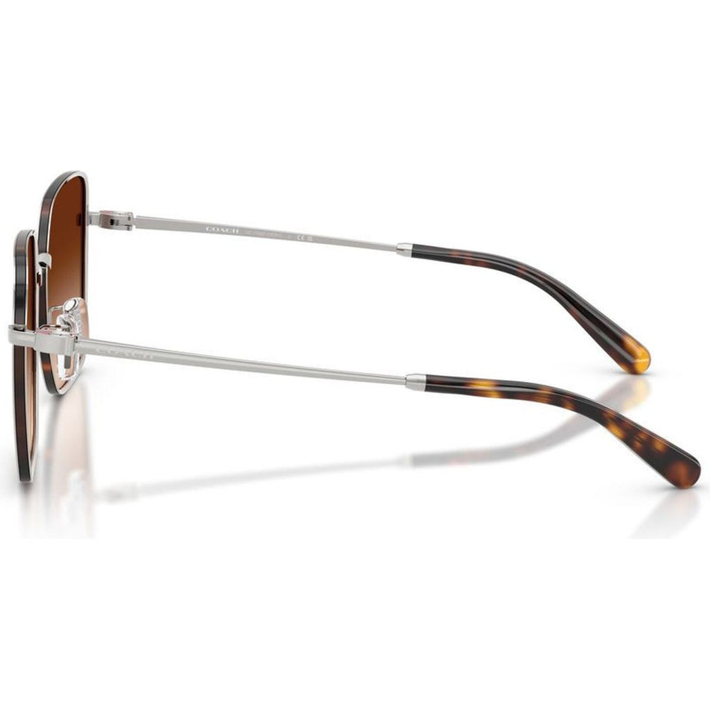 HC7184D, Silver and Dark Tortoise/Brown Gradient Lenses