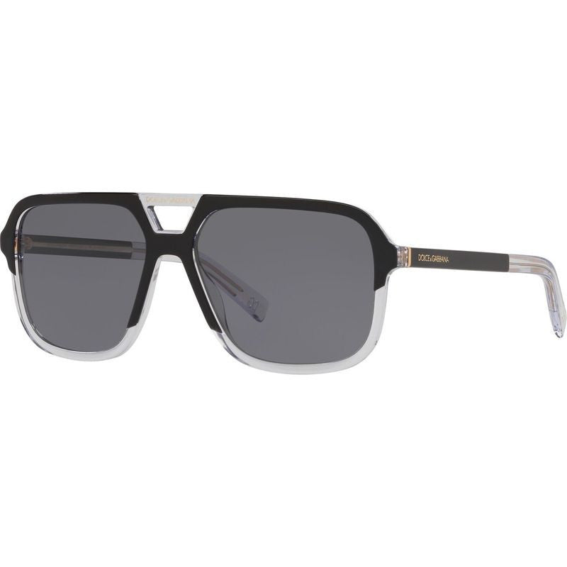 DG4354, Black on Crystal/Dark Grey Polarised Lenses