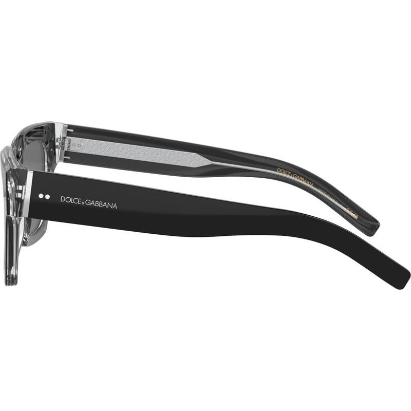 DG4413, Black and Crystal/Grey Lenses