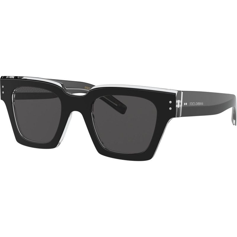 DG4413, Black and Crystal/Grey Lenses