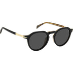 DB 1171/S, Striped Black and Beige/Grey Lenses