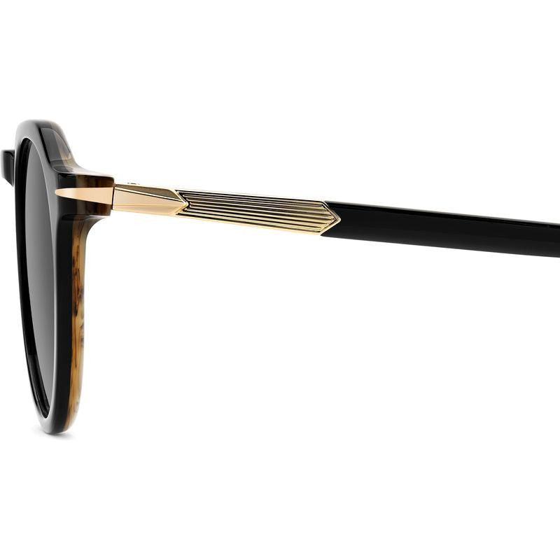 DB 1171/S, Striped Black and Beige/Grey Lenses