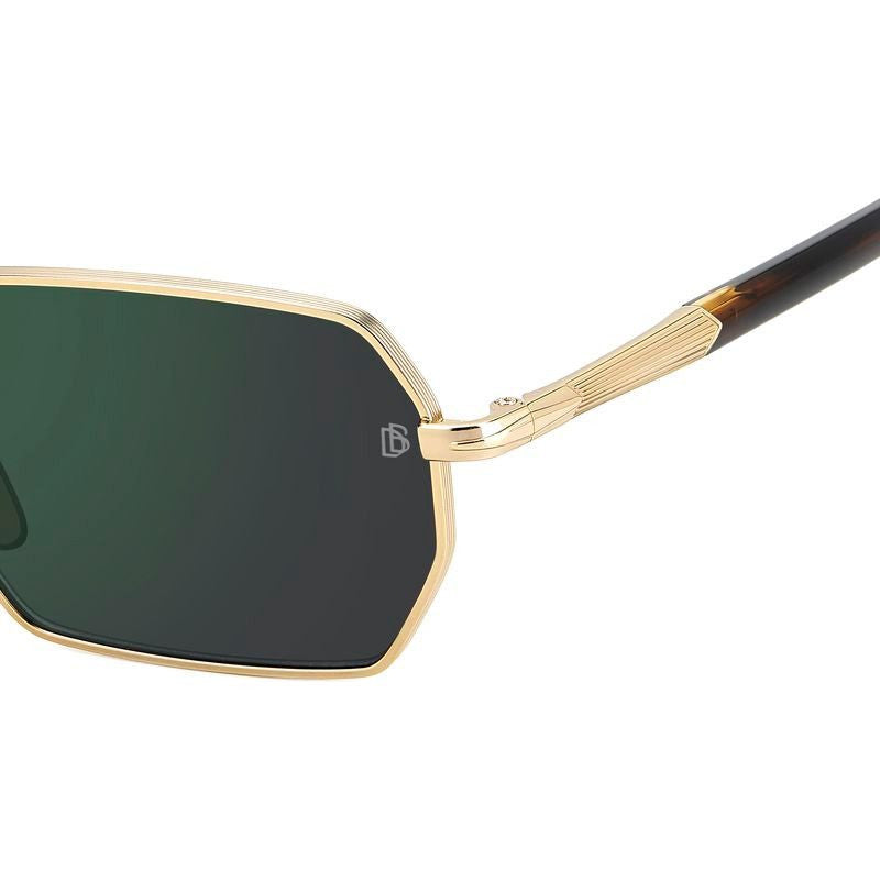 DB 1174/S, Matte Gold Havana/Green Mirror Lenses