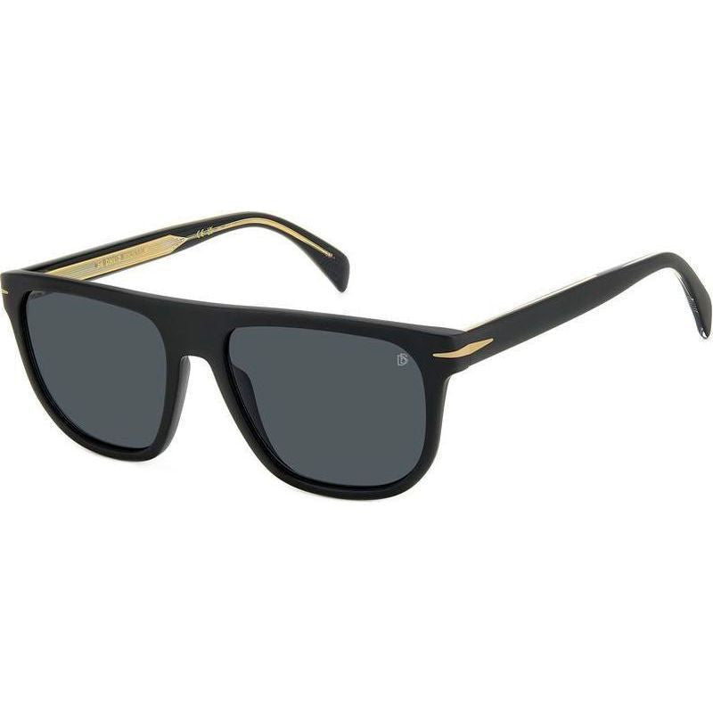 DB 7111/S, Matte Black Gold/Grey Lenses