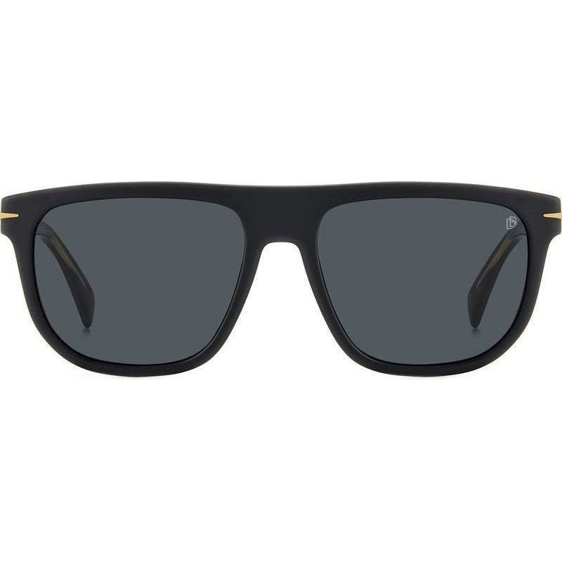 DB 7111/S, Matte Black Gold/Grey Lenses