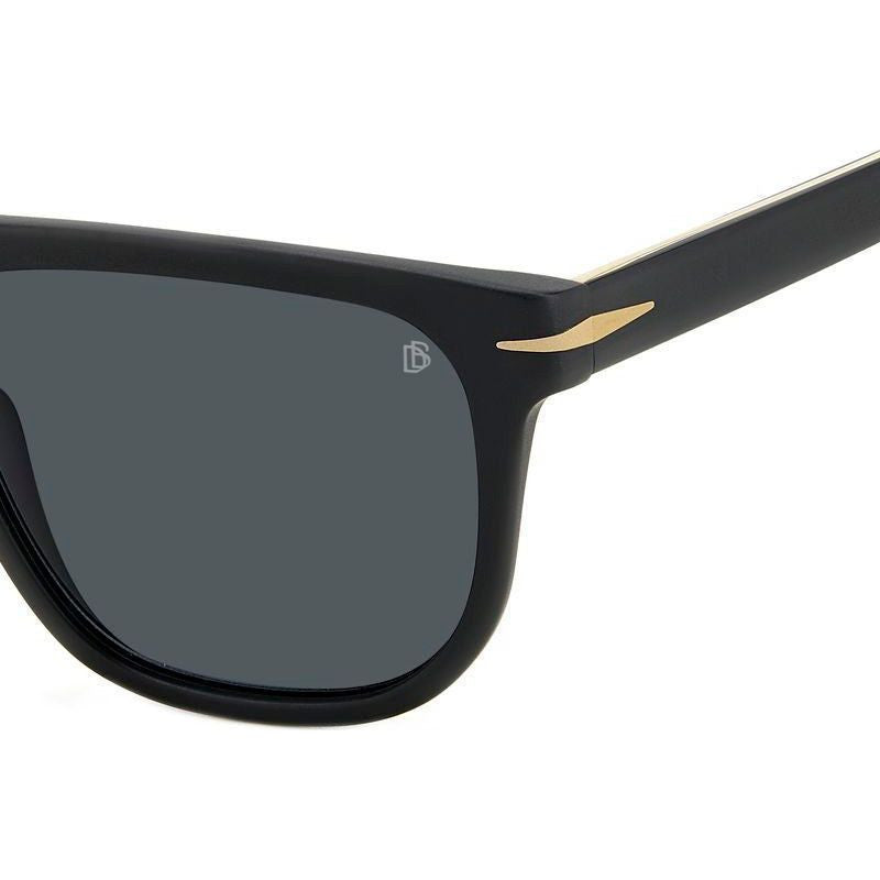 DB 7111/S, Matte Black Gold/Grey Lenses