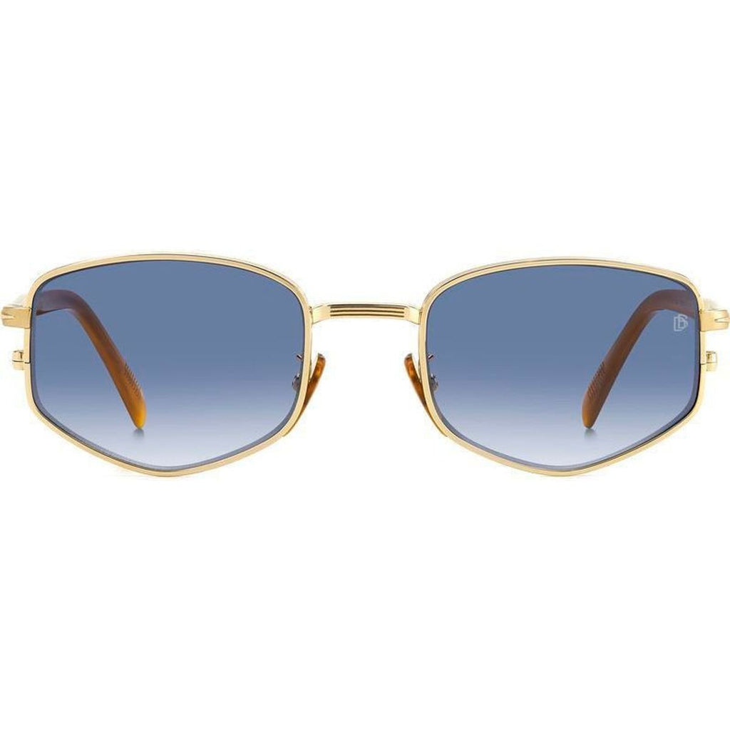 DB 1129/S, Gold Horn/Dark Blue Gradient Lenses