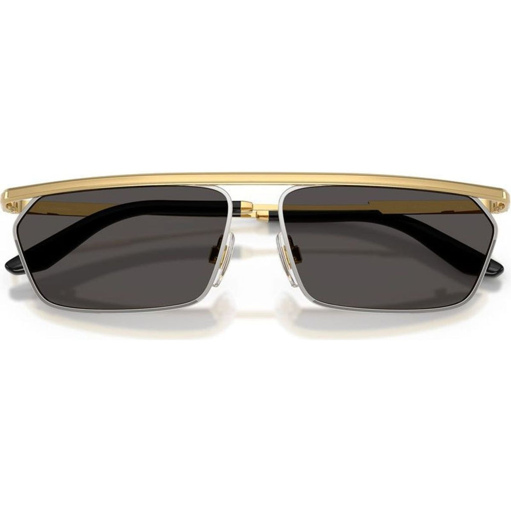 DG2327, Gold and Silver/Dark Grey Lenses