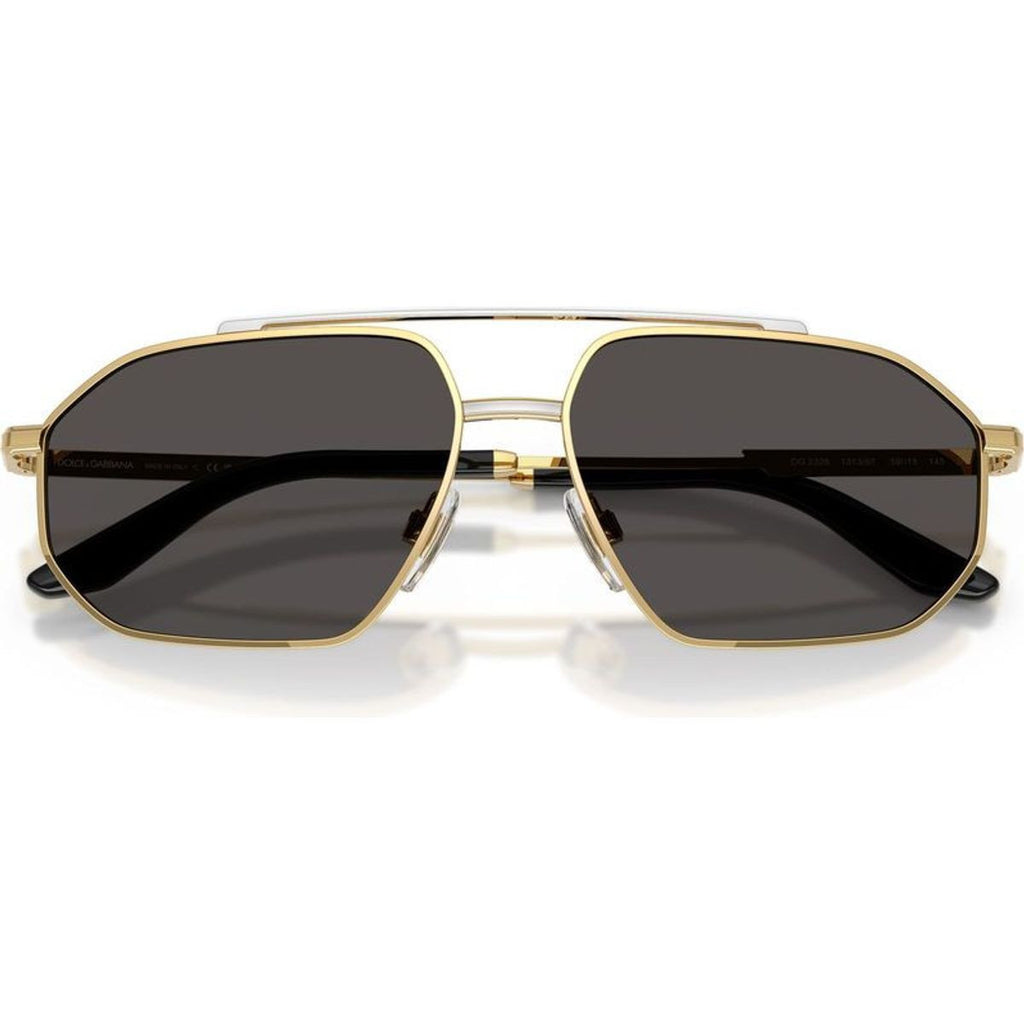 DG2328, Gold and Silver/Dark Grey Lenses