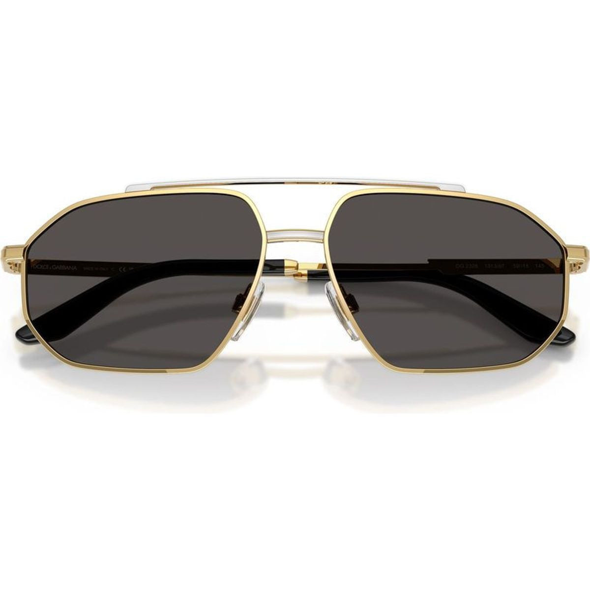 DG2328, Gold and Silver/Dark Grey Lenses
