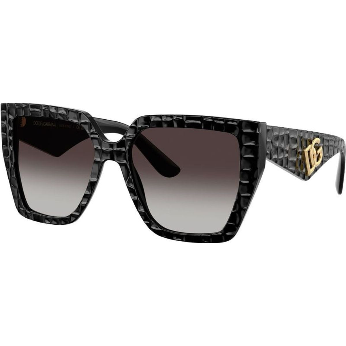 DG4438, Black Texture Cocco/Grey Gradient Lenses