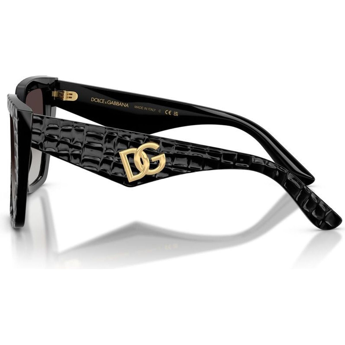 DG4438, Black Texture Cocco/Grey Gradient Lenses