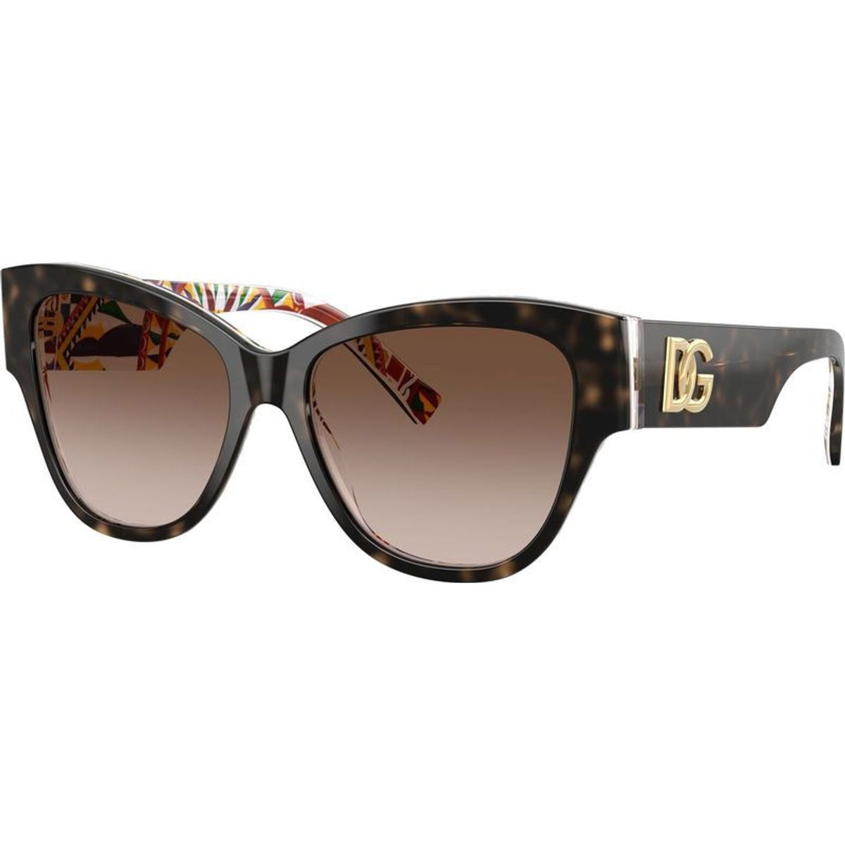 DG4449, Havana and White Barrow/Brown Gradient Lenses