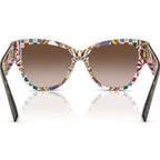 DG4449, Havana and White Barrow/Brown Gradient Lenses