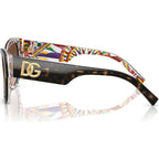 DG4449, Havana and White Barrow/Brown Gradient Lenses