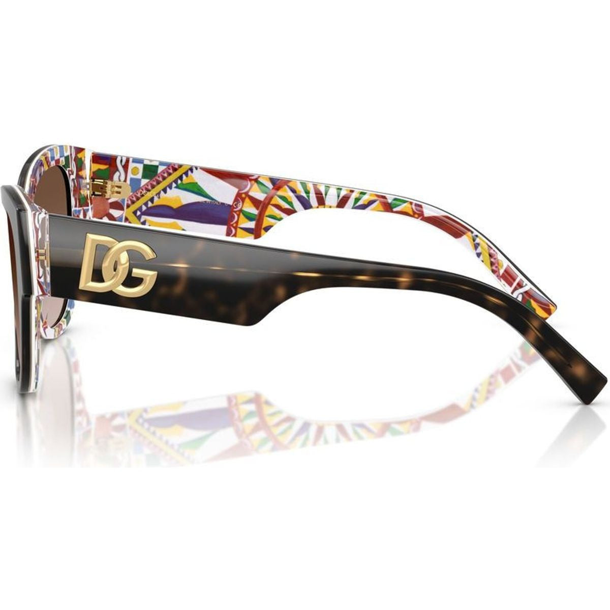 DG4449, Havana and White Barrow/Brown Gradient Lenses