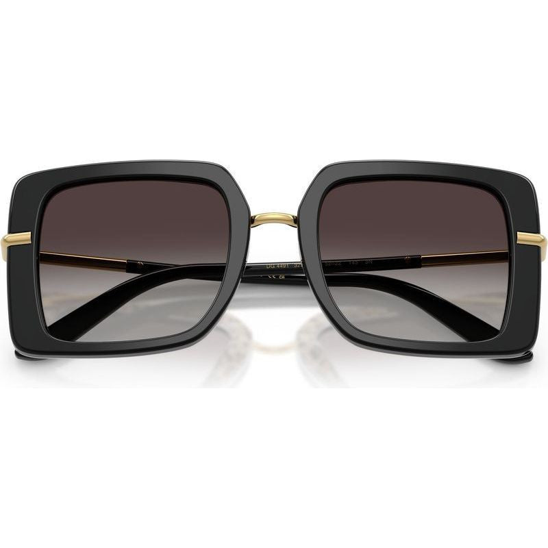 DG4491, Top Black on Leopard/Grey Gradient Lenses