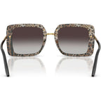 DG4491, Top Black on Leopard/Grey Gradient Lenses
