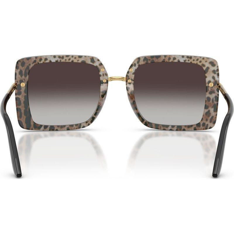 DG4491, Top Black on Leopard/Grey Gradient Lenses