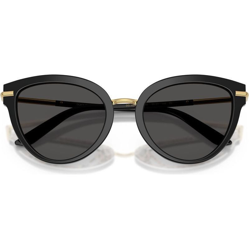 DG4492, Top Black on Leopard/Dark Grey Lenses