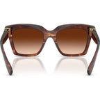 DG4498, Dark Red Havana/Brown Gradient Lenses