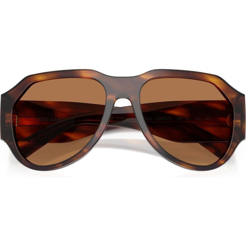 DG4504, Striped Brown/Bronze Lenses