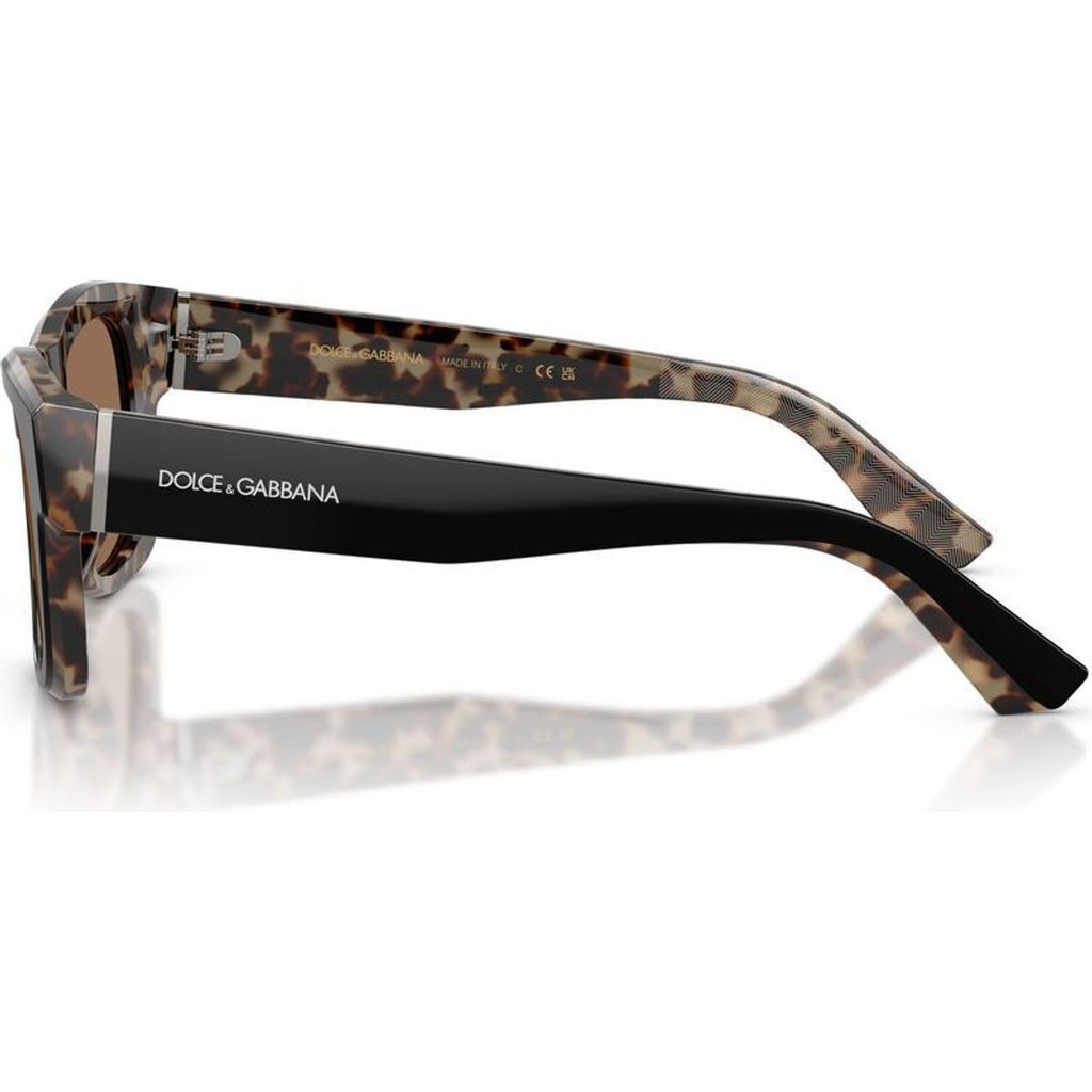 DG4515, Black on Red Havana/Dark Brown Lenses
