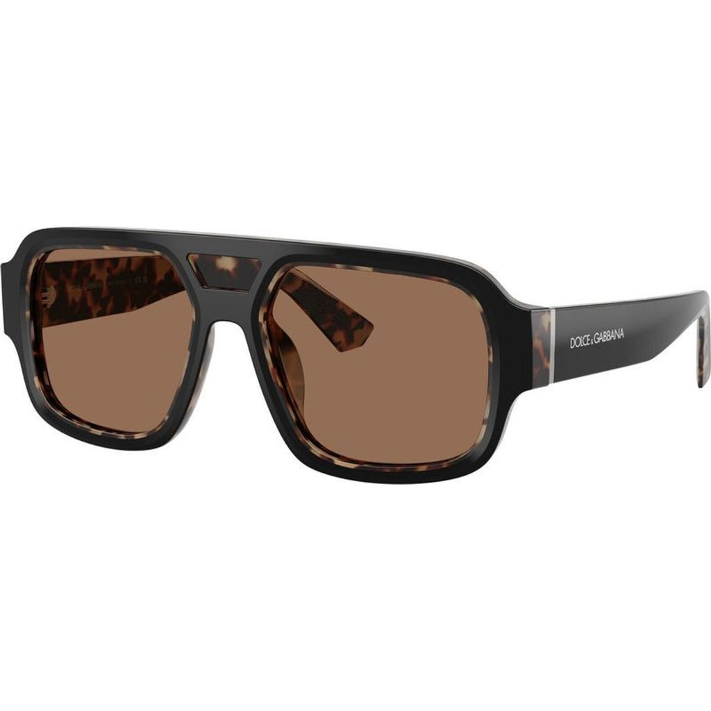 DG4516, Black on Red Havana/Dark Brown Lenses