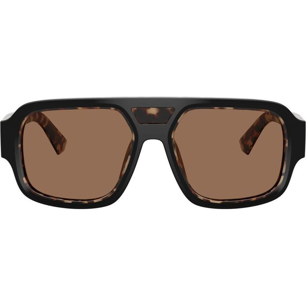 DG4516, Black on Red Havana/Dark Brown Lenses