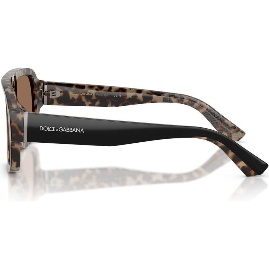 DG4516, Black on Red Havana/Dark Brown Lenses