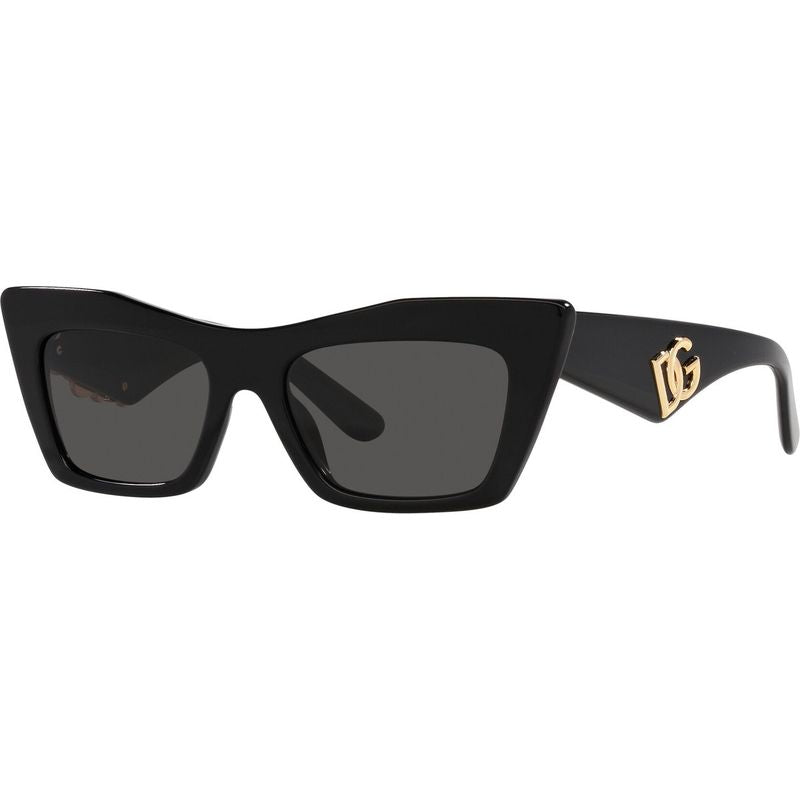 Dolce & Gabbana DG4435 Black Dark Grey Angle