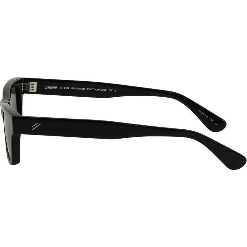 Drew, Black/Blue Photochromic Polarised Lenses