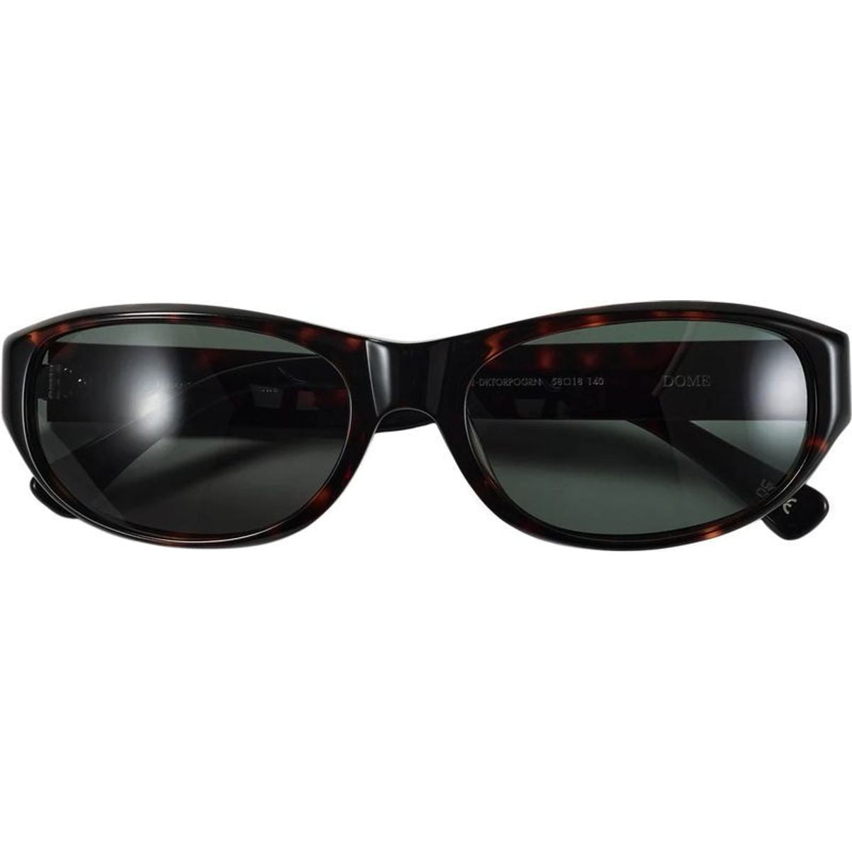 Dome, Polished Dark Tortoise/Green Lenses