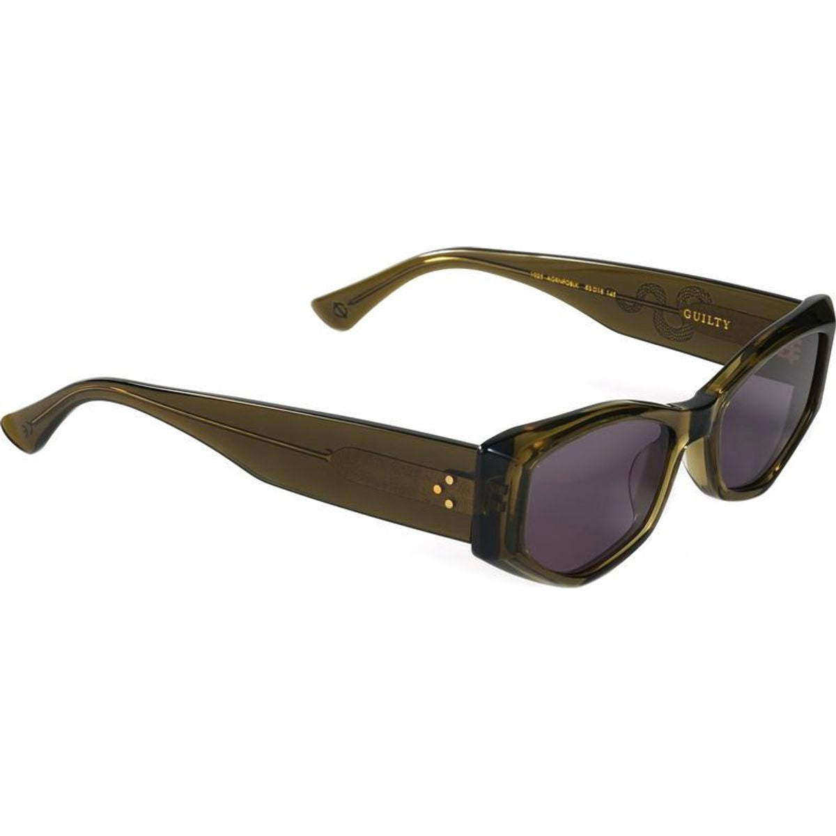 Guilty, Polished Army Green/Black Lenses