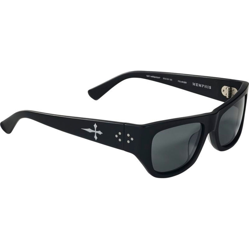 Memphis, Matte Black/Black Polarised Lenses