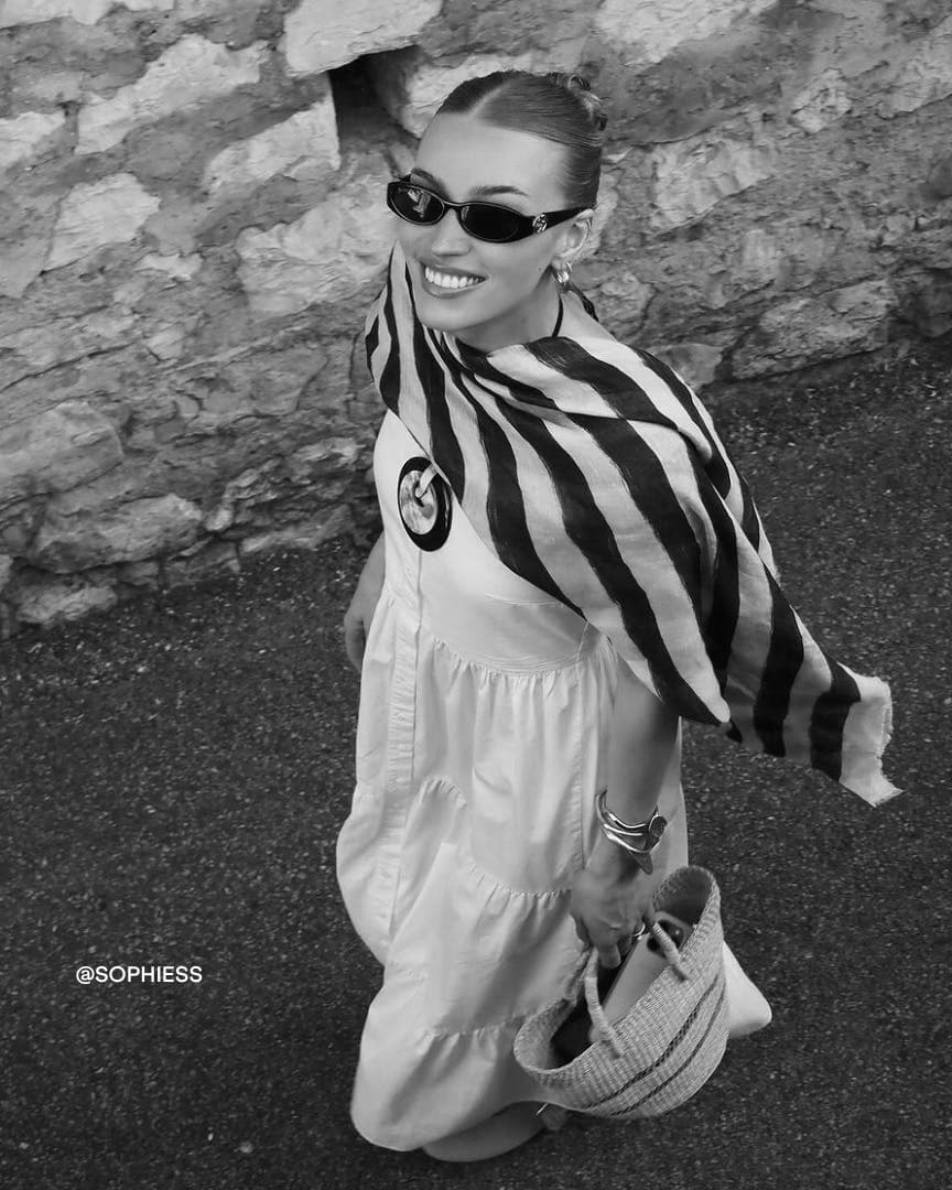 Sophie wears Gucci sunglasses